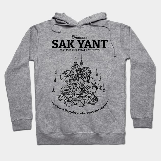 Sak Yant Muay Thai Tattoo Hoodie by KewaleeTee